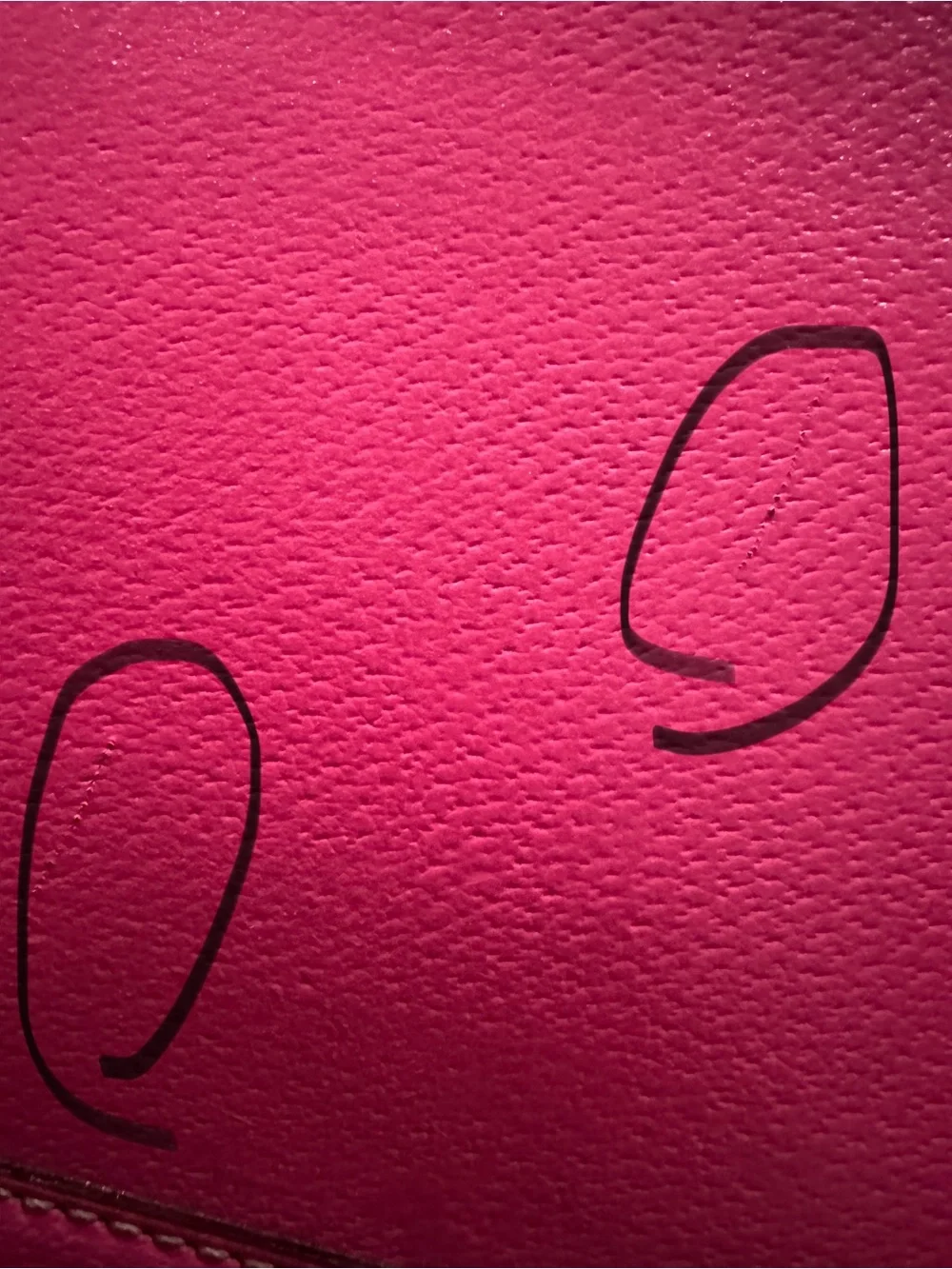 kate spade Bright Pink Leather Dome Tote